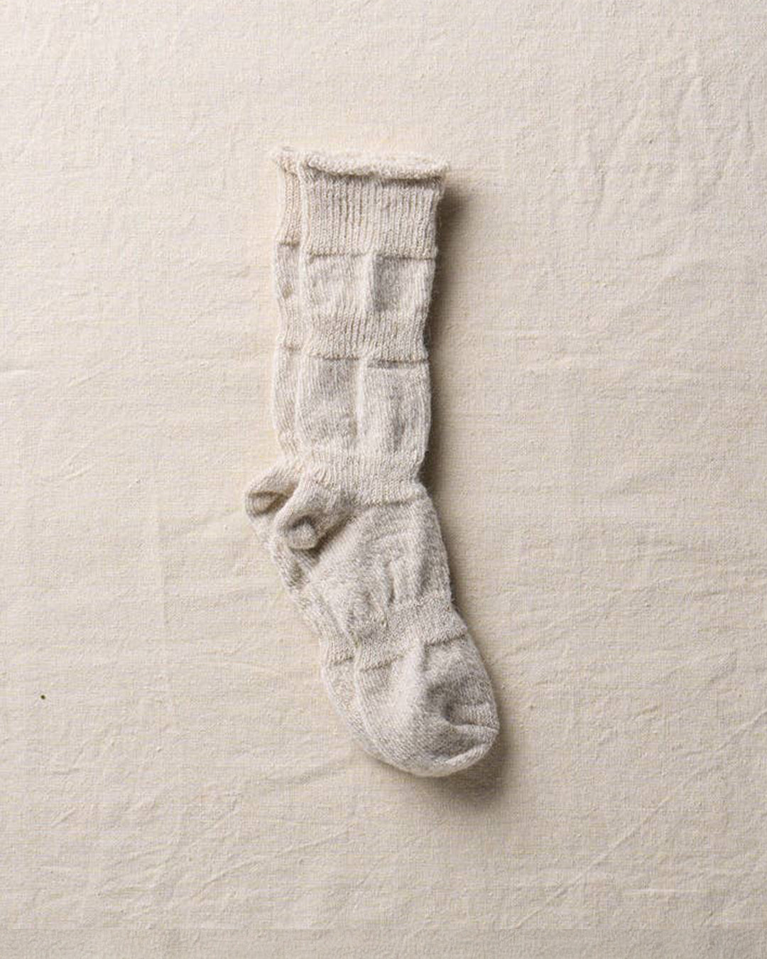 Natural Alpaca Linen "PLOOT" Socks