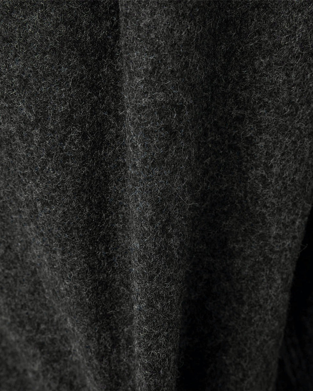 Charcoal Wool Nylon Melton Pants