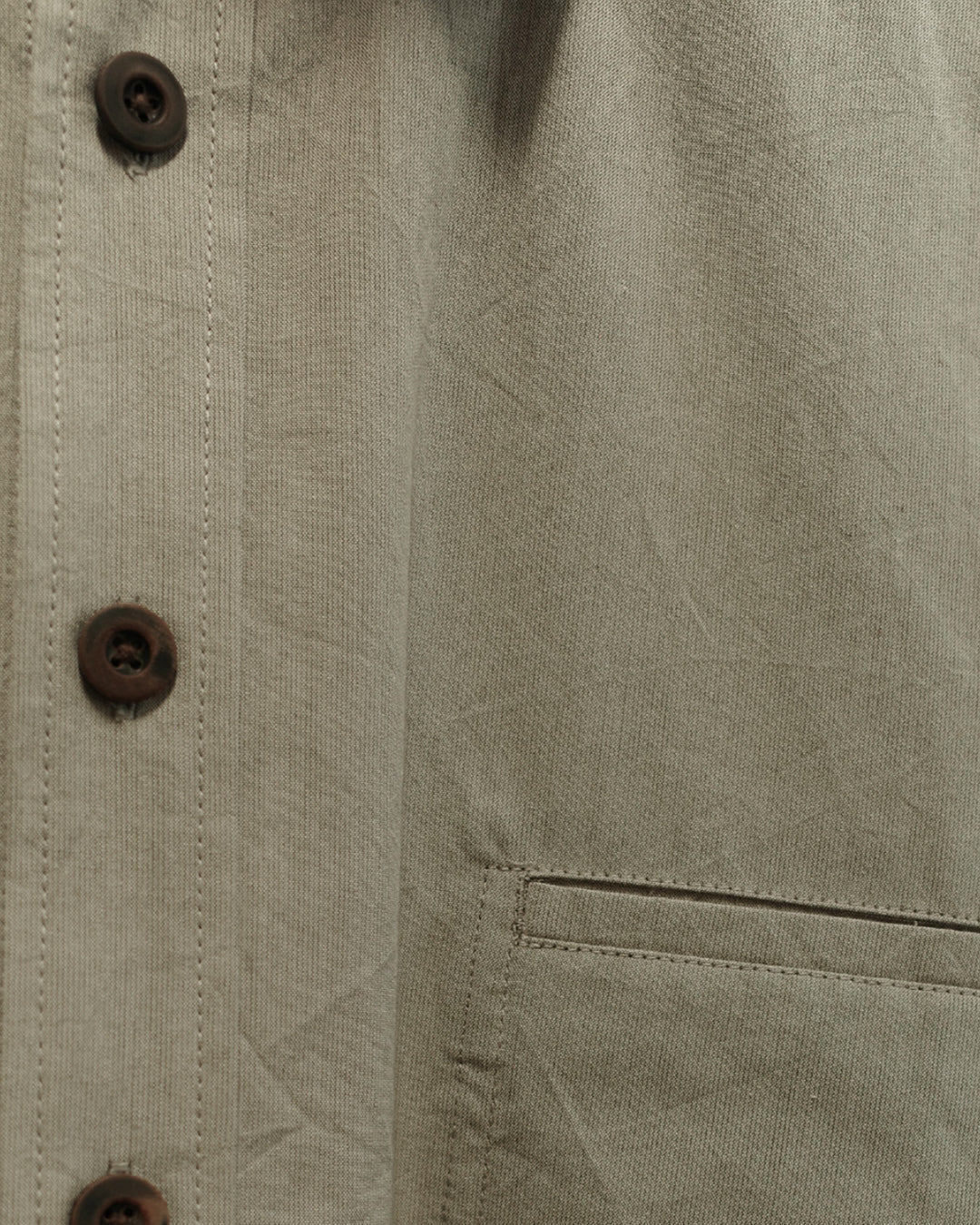 Warm Gray Washed Cotton Shirting Easy Shirt