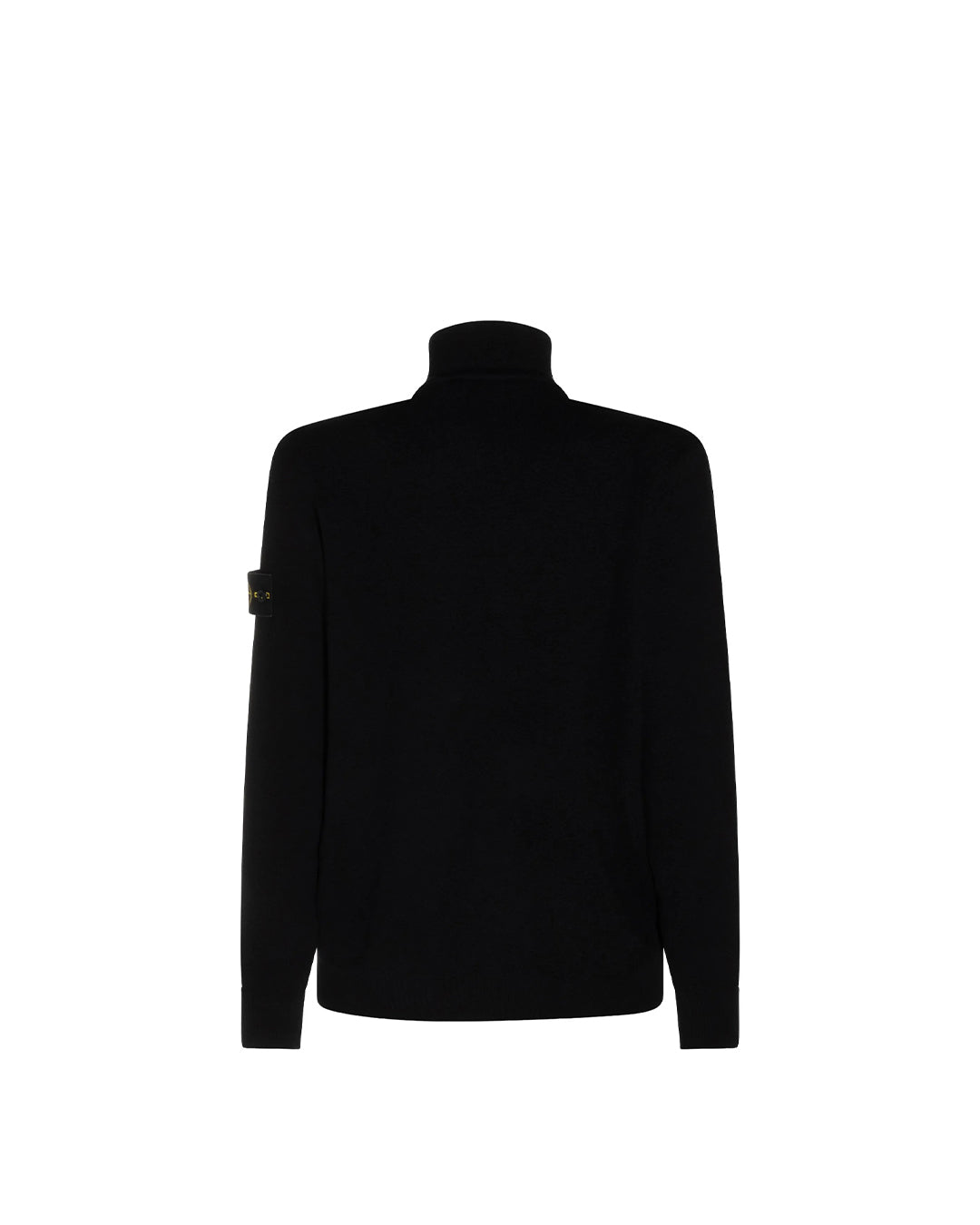 Black Pure RWS Wool Zip Up Jumper