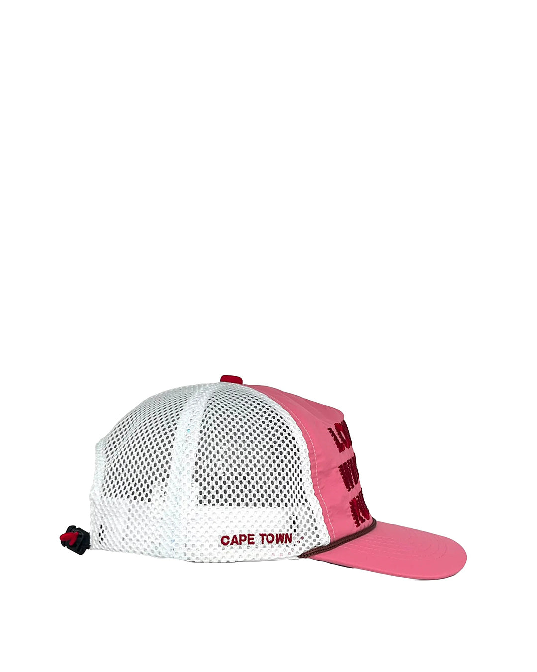 Pink "LOVERS WHO ARE RUNNERS" Trucker Hat