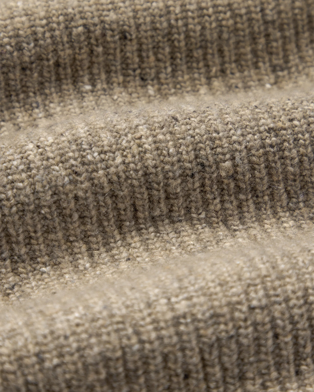 Speckled Beige Lambswool Wiral Cardigan