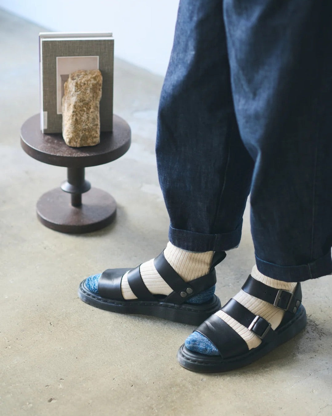 Natural Organic Cotton Ribbed Socks