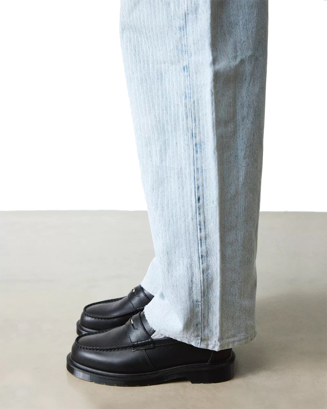 Black Penton Leather Loafer