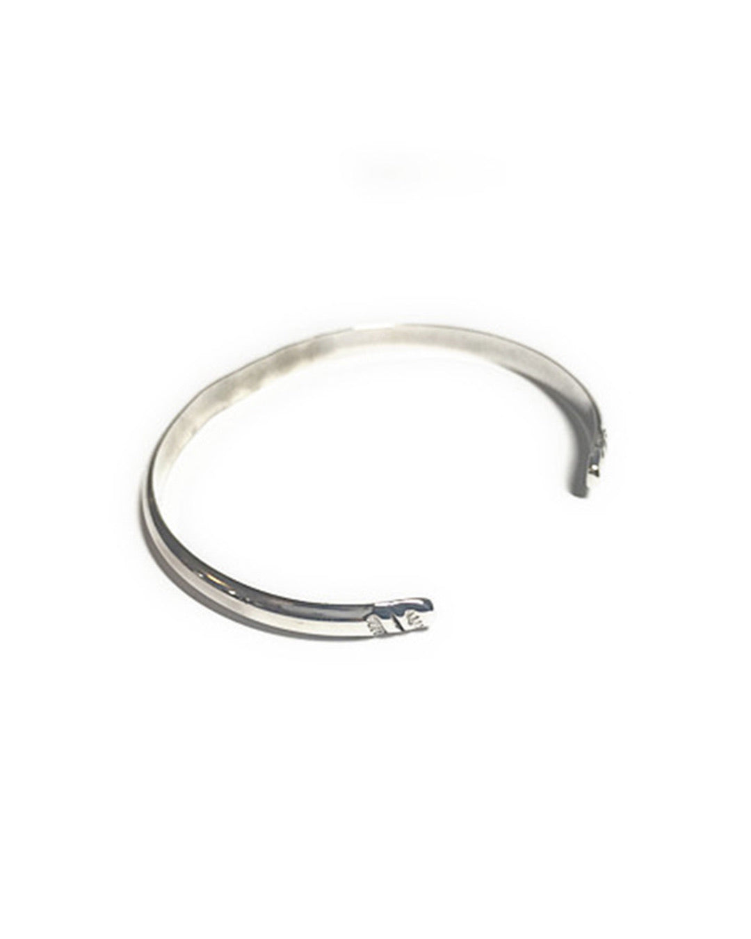 Silver Stamp Bangle Bracelet