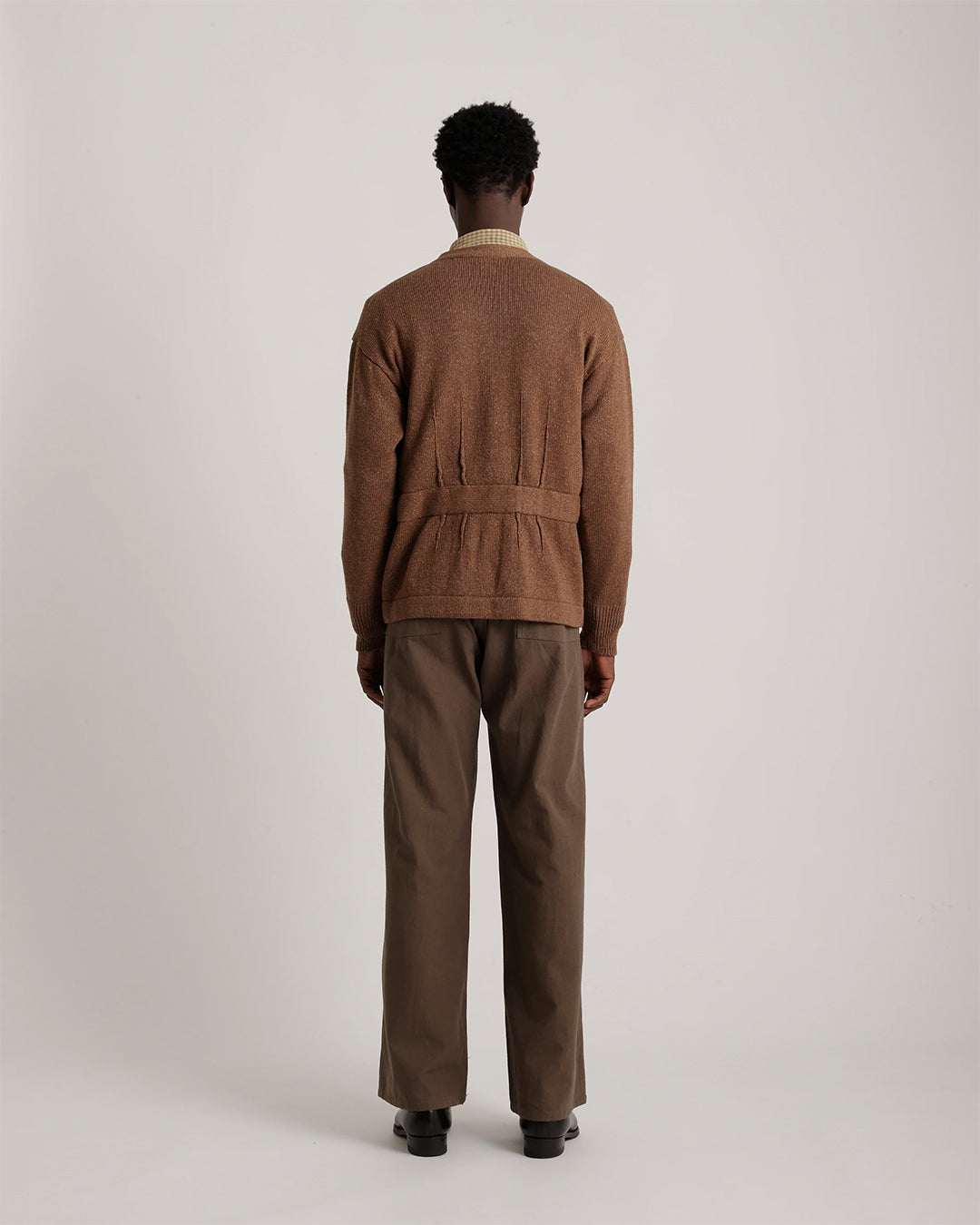 Dark Brown Lot.530 Zip Up Cardigan