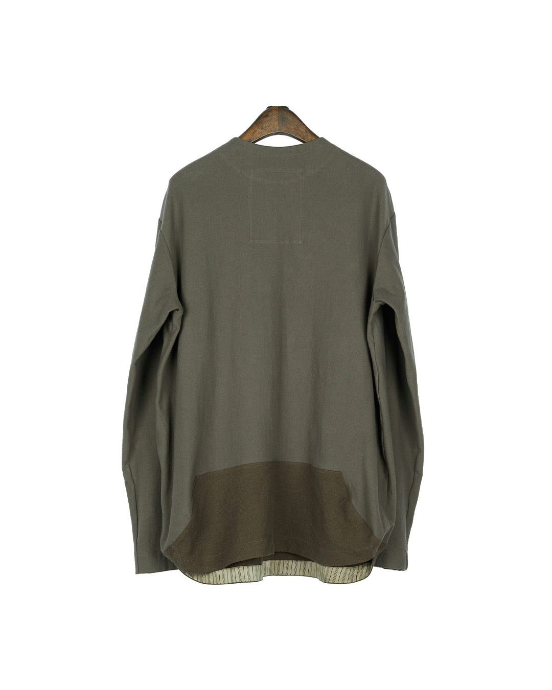 Henley-Neck Long Sleeve T-Shirt