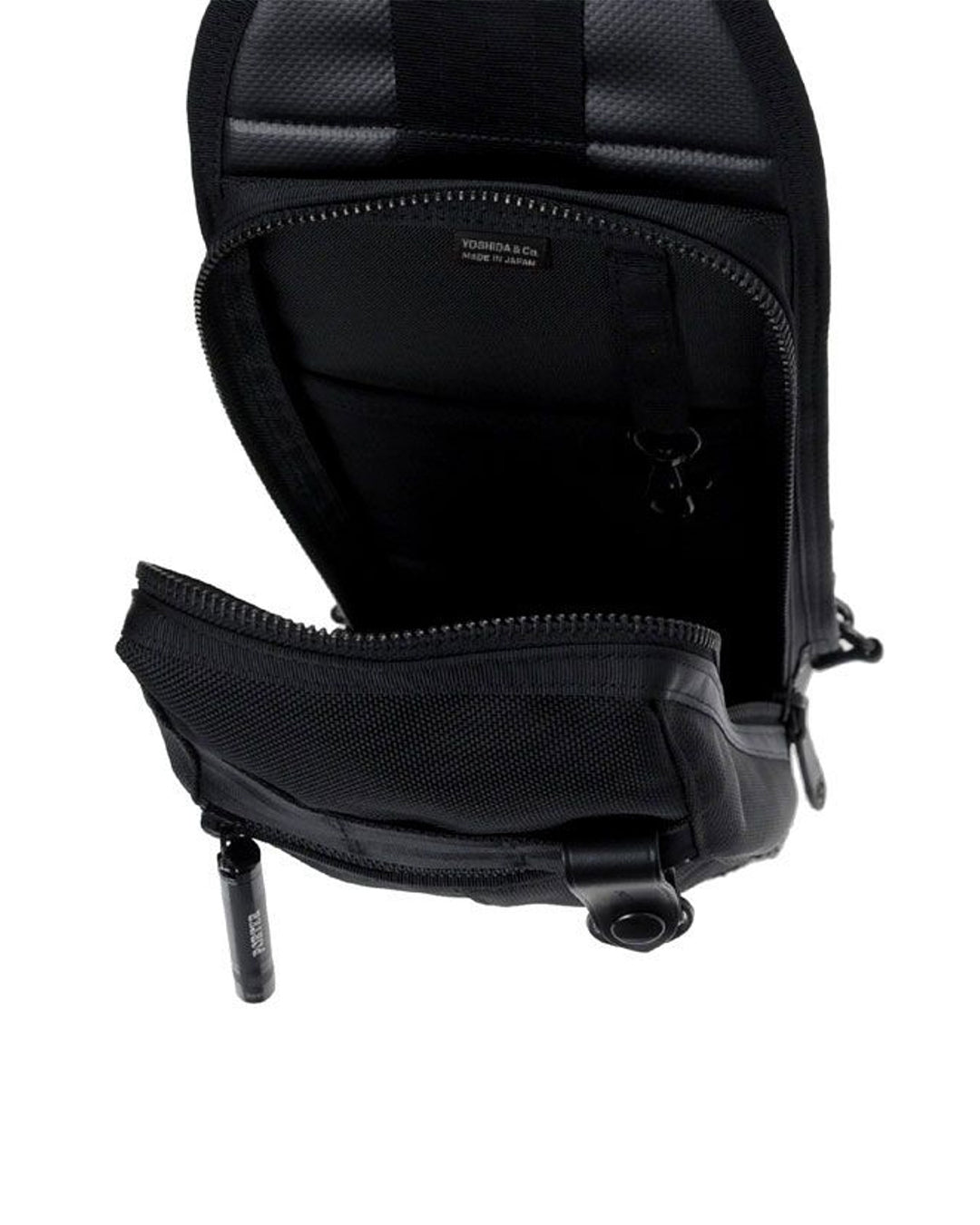 Black Nylon Heat Sling Shoulder Bag