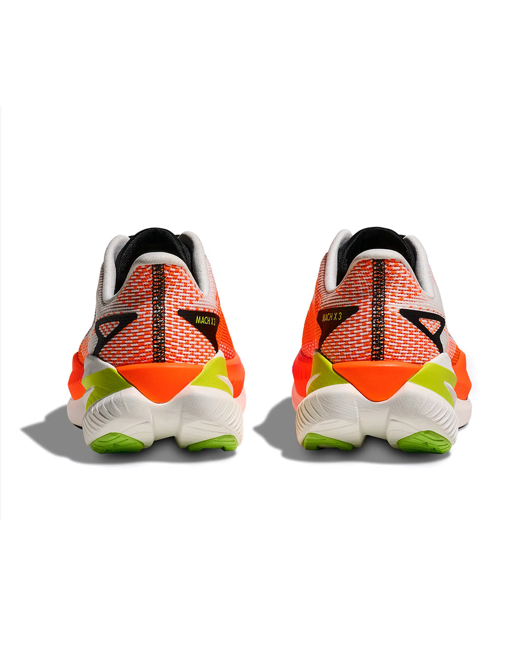White / Neon Tangerine Mach X 3 Sneaker