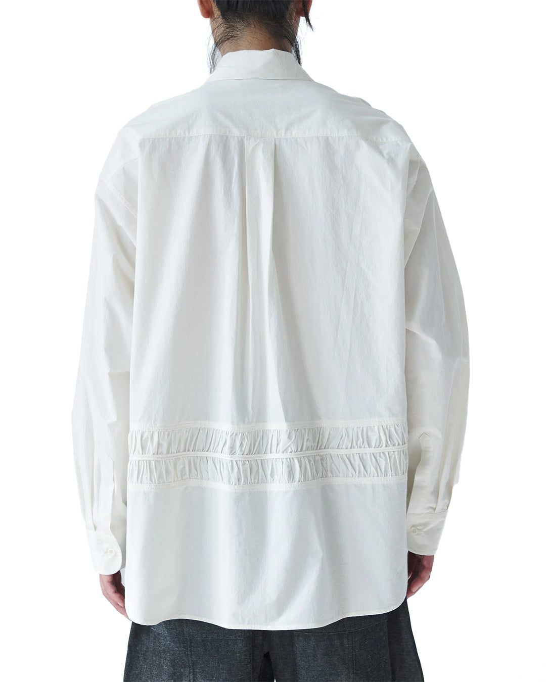 Ivory Typewriter Cotton Oversized Fossil Shirt