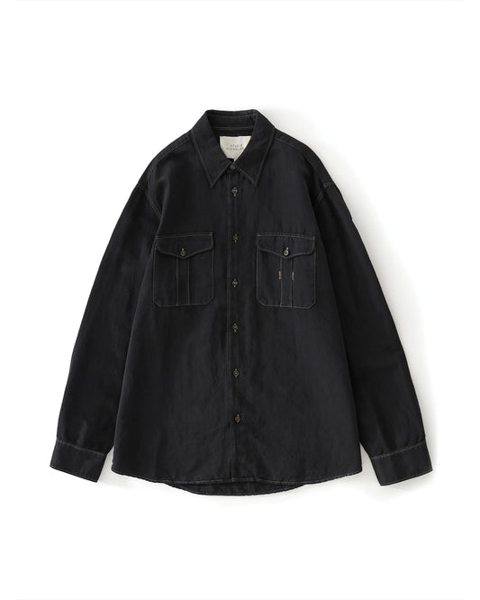 Black Grape Louro Utility Pocket Shirt