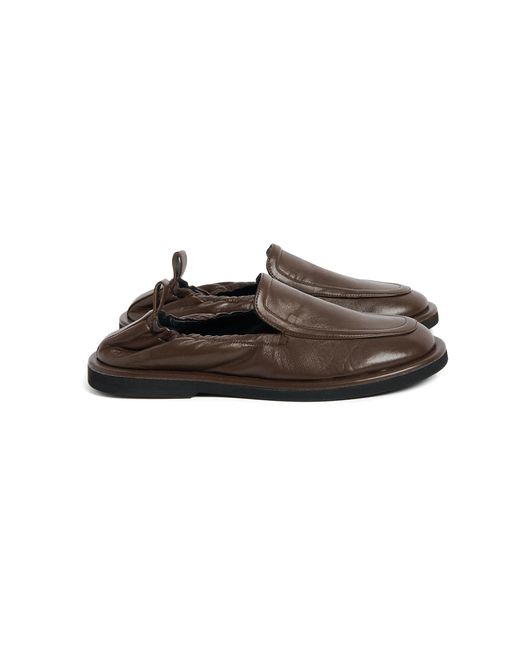 Chocolate Donovan Elastic Back Leather Loafer