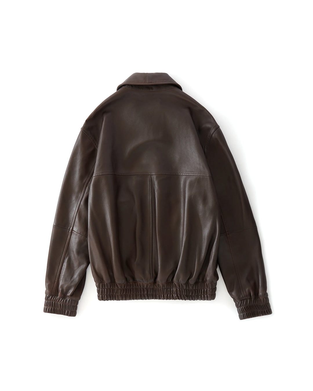 Brown Piston Leather Bomber Jacket