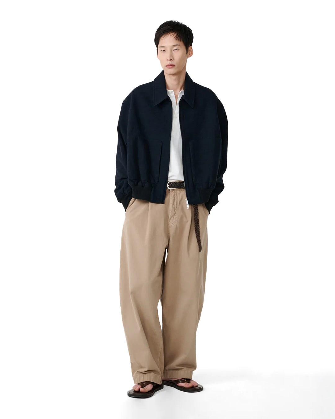 Parcel Bridges Pleated Carpenter Pant