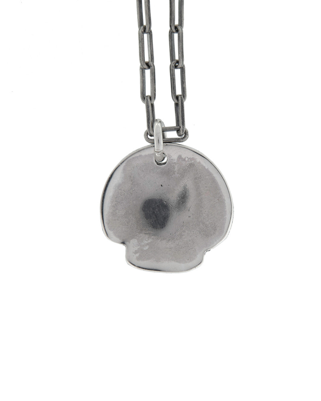 Dime Skull Pendant Necklace