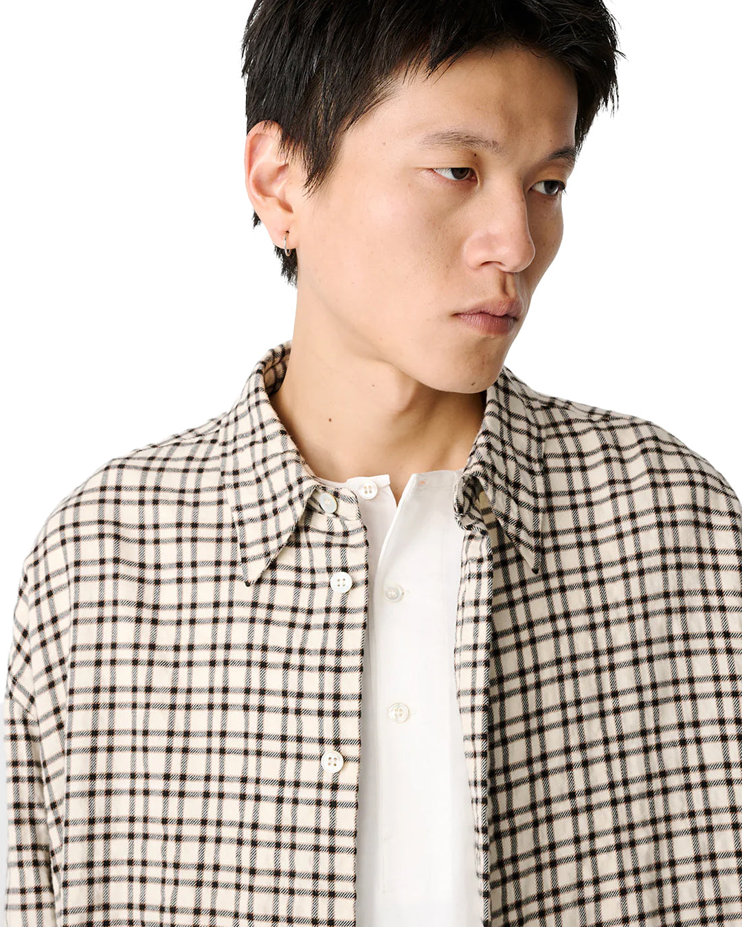 Canvas/Black Check Nostra Long Sleeve Shirt