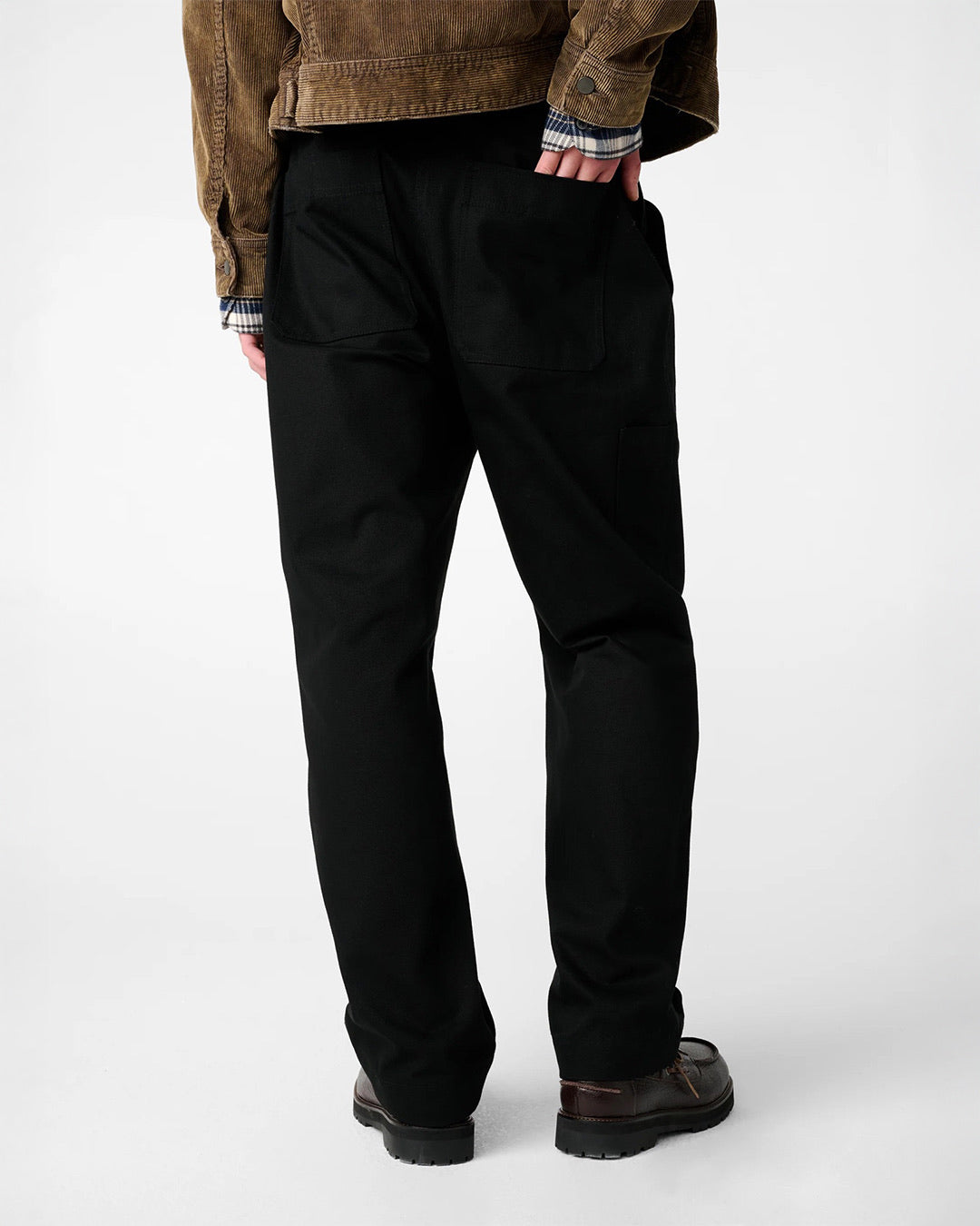 Black Denver Cotton Canvas Workwear Pants