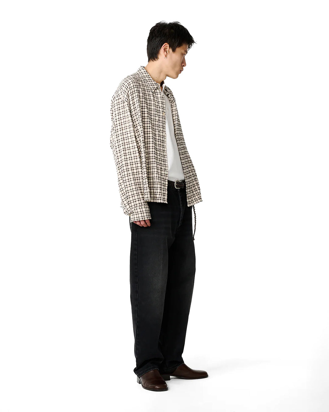 Canvas/Black Check Nostra Long Sleeve Shirt