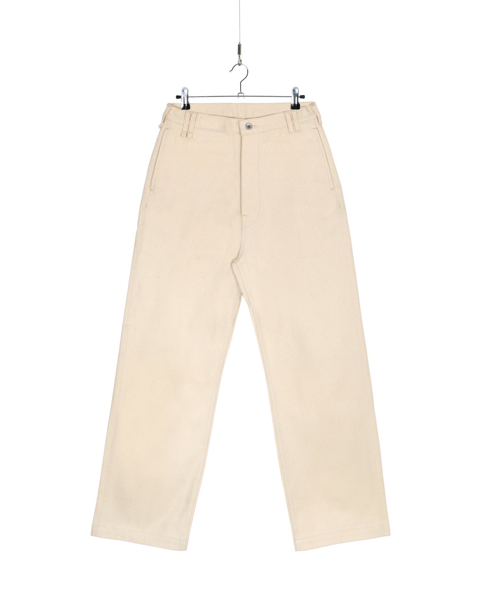 Ecru Japanese Selvedge Utility Chino Pants