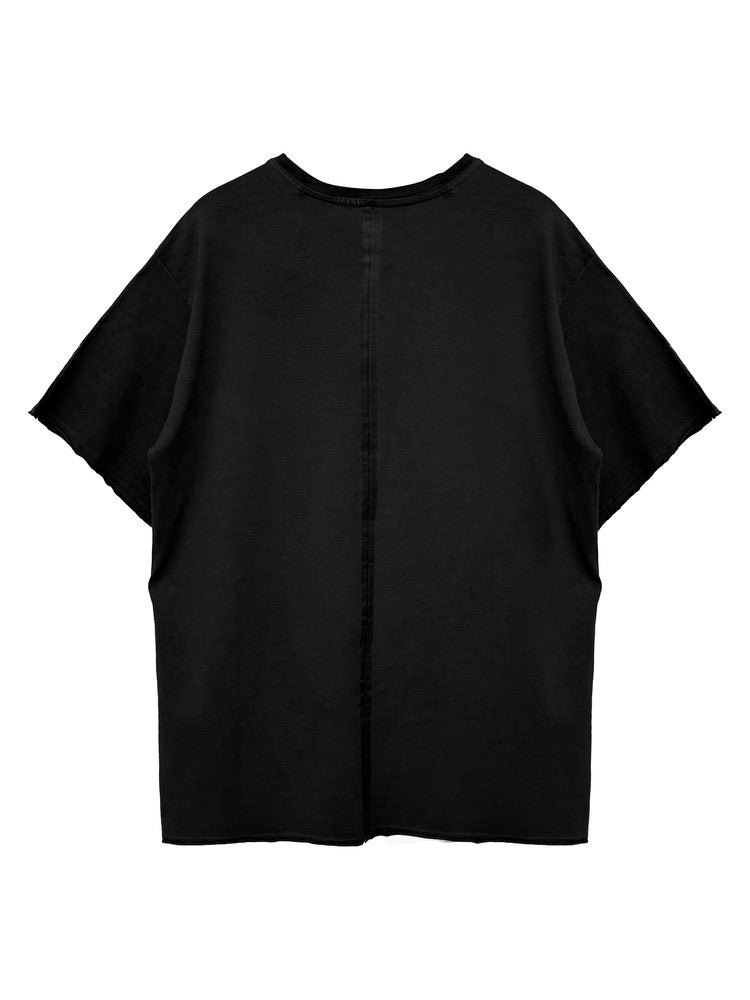 Black Taped Dyed T-Shirt