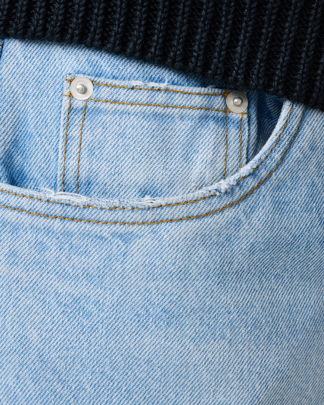 Bleached Wash 14OZ Denim Riso 90's Jean