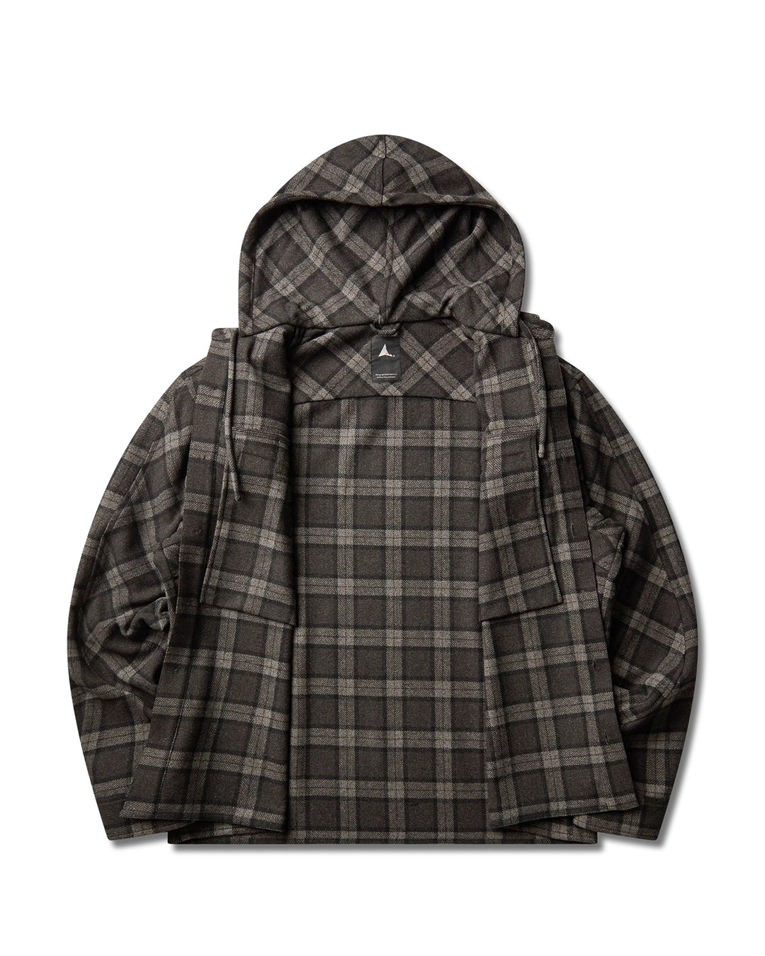 Anthracite Logger Wool Check Long Sleeve Shirt