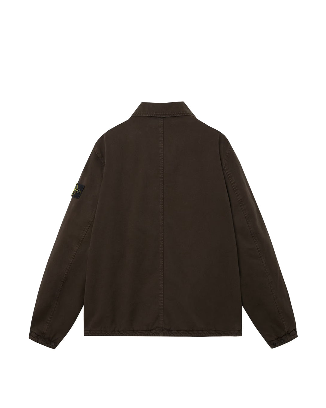 Coal Grey Panama Cotton OLD Effect Padded Coach Jacket