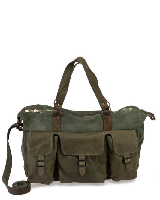 Green Horse Reverse Leather T16 Travel Bag