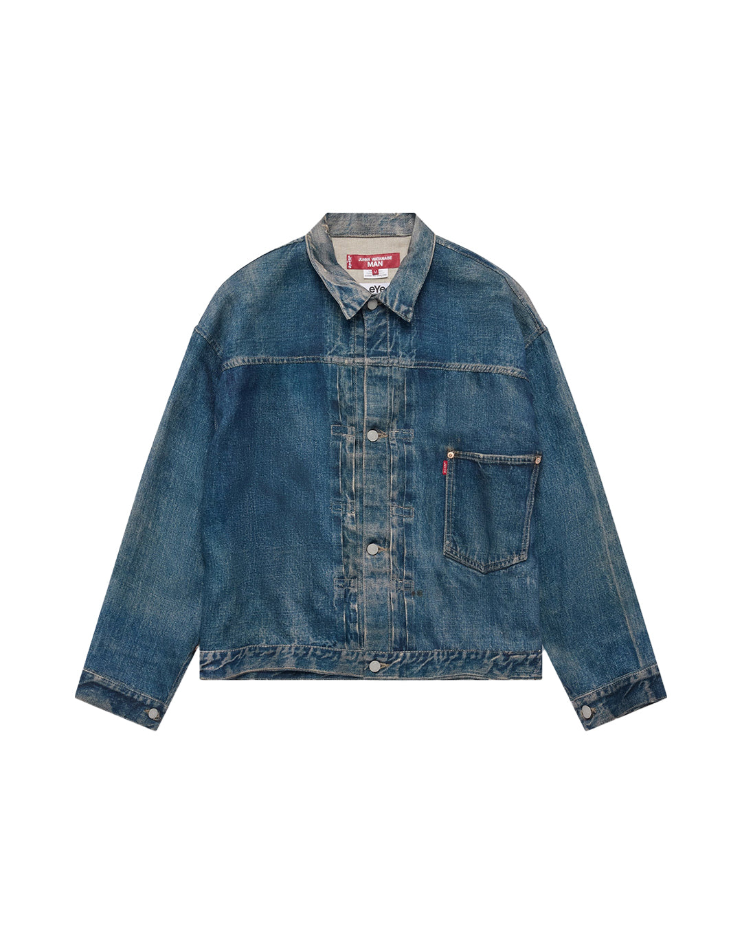 Indigo Linen Oxford Transfer Printed BerBerJin Levi's Jacket