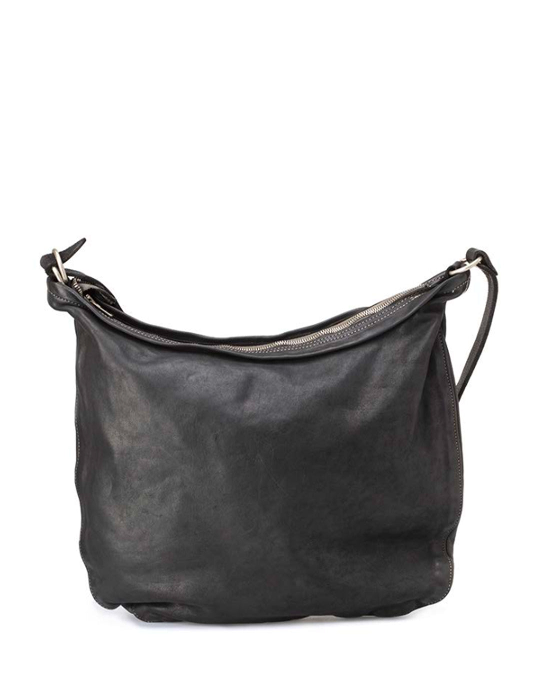 Black Horse Leather Q20 Crossbody Bag