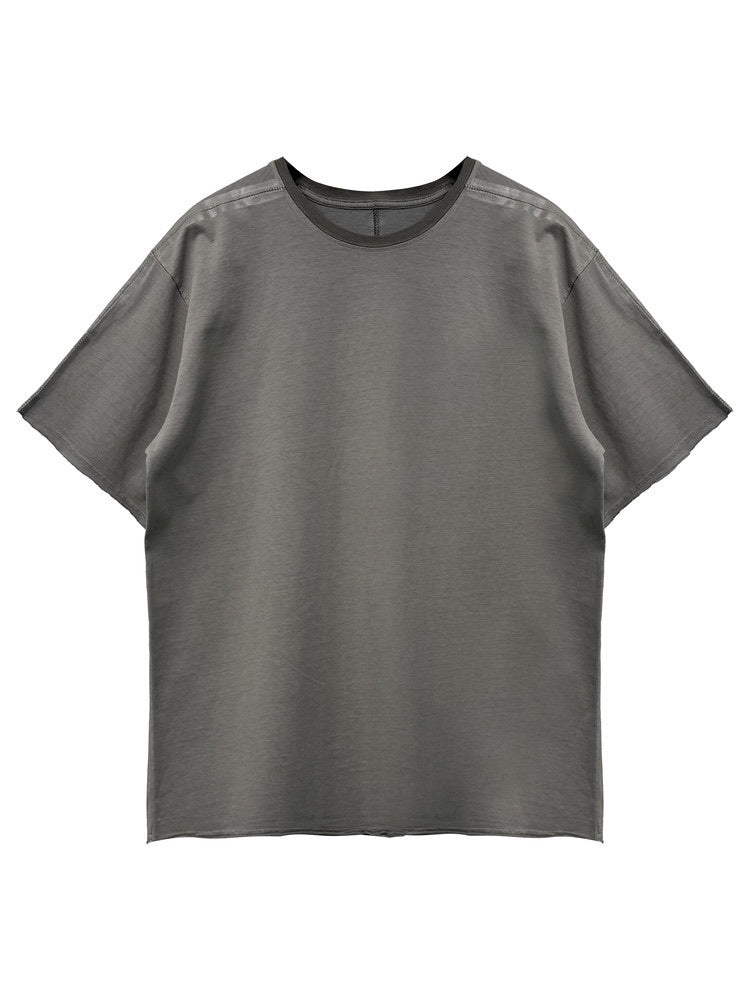 Earth Gray Taped Dyed T-Shirt