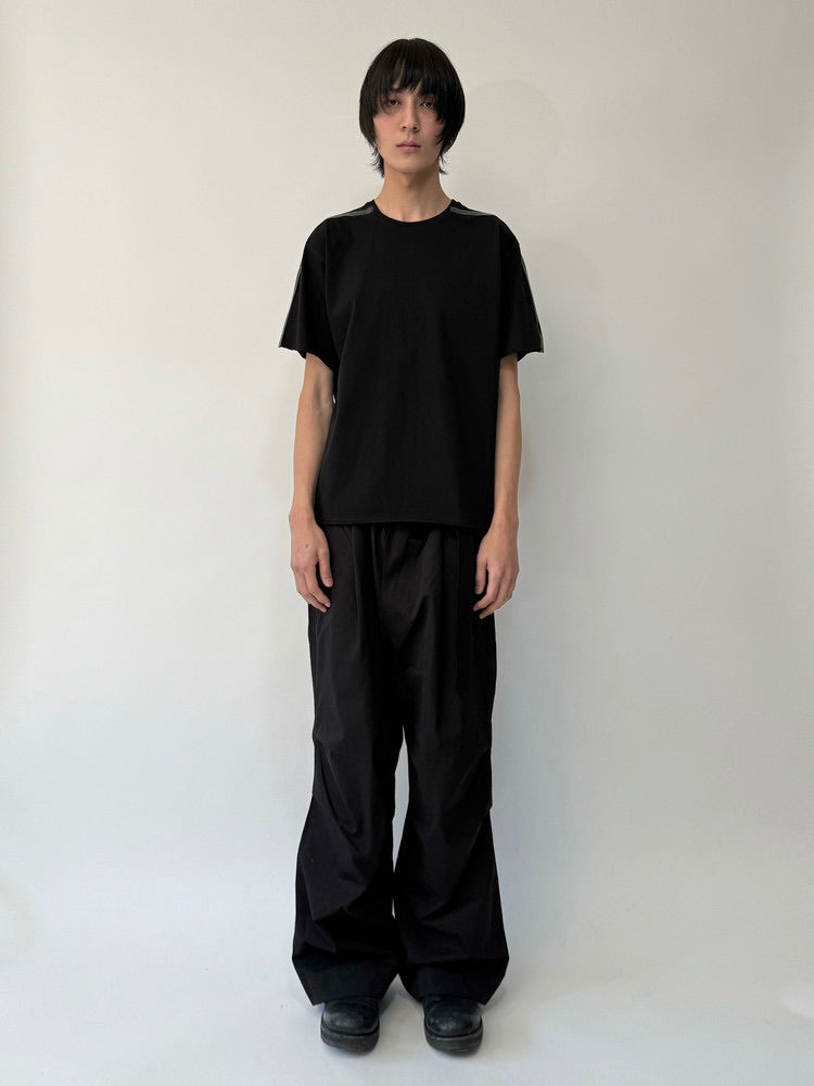 Black Taped Dyed T-Shirt