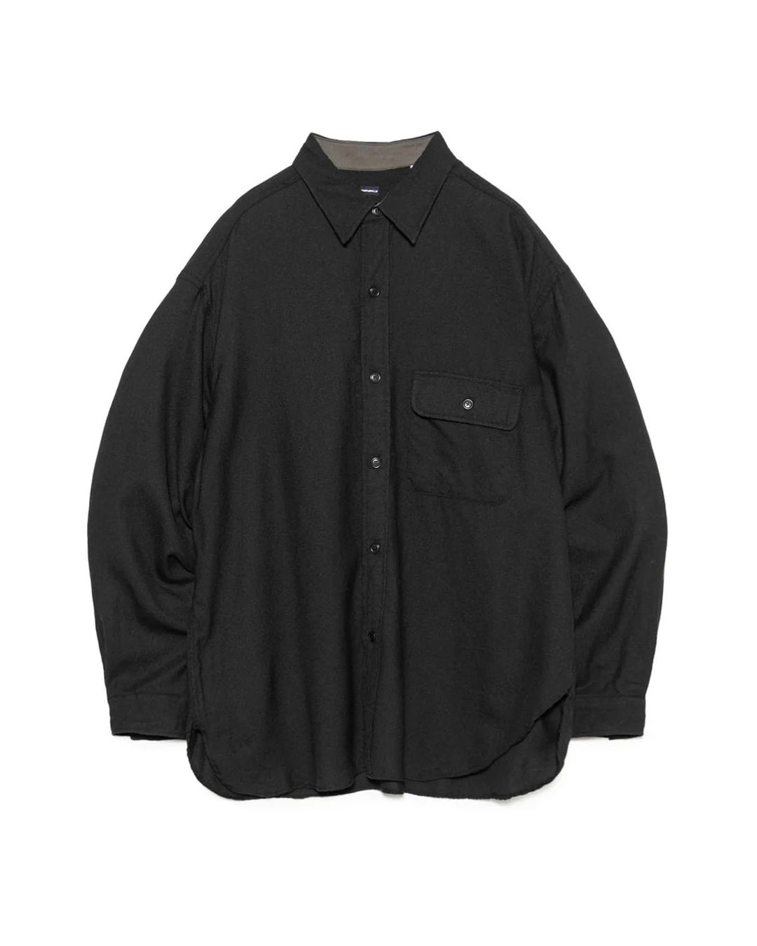 Black Wool CPO Shirt