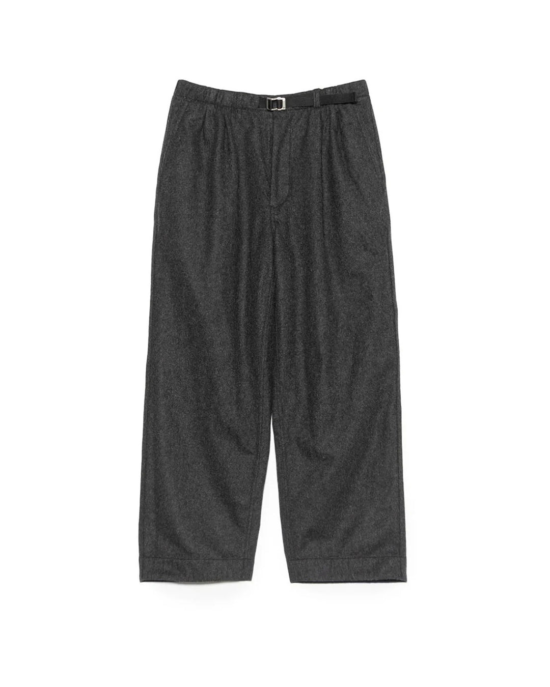 Charcoal Wool Nylon Melton Pants