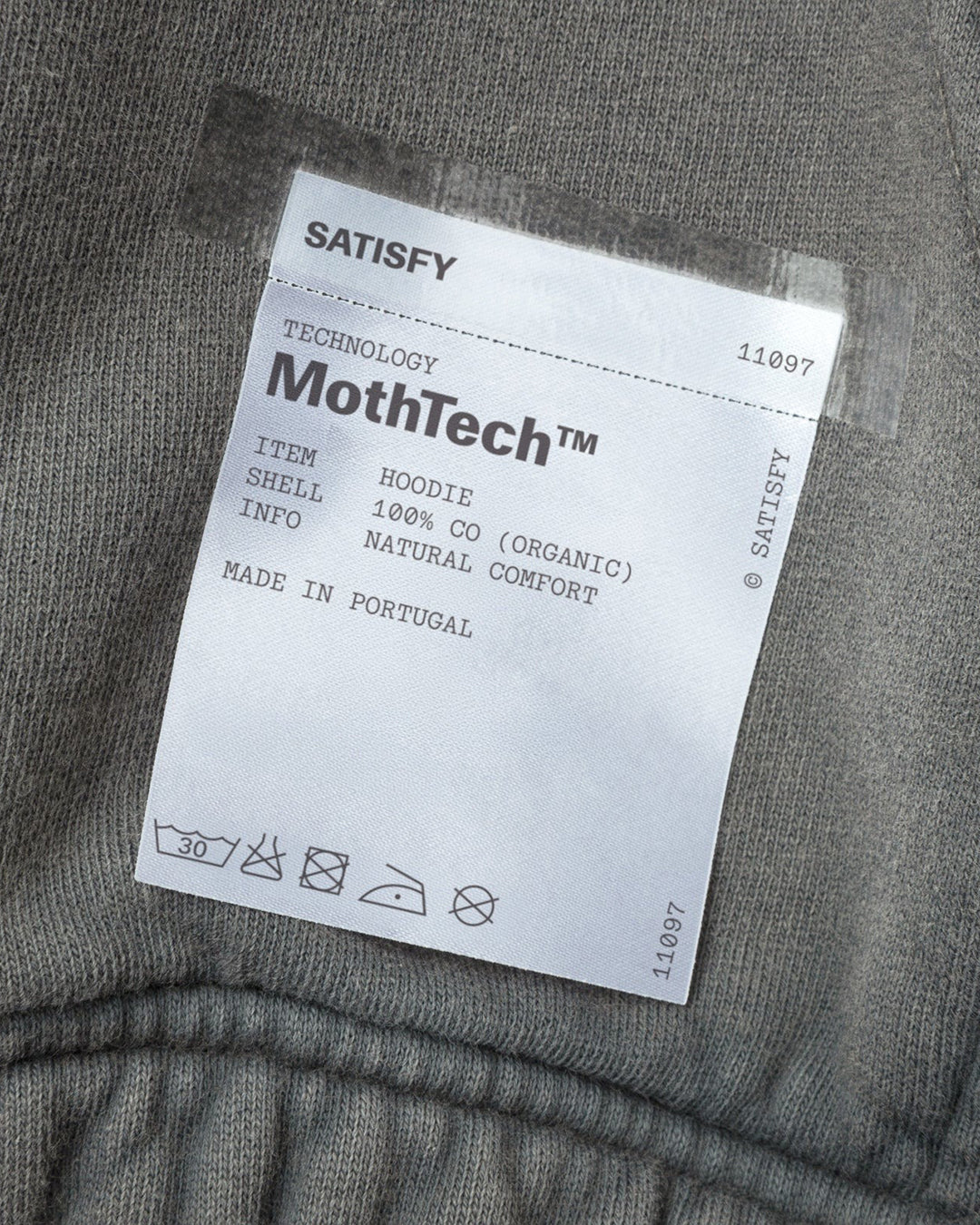 Faded Black MothTech Hoodie