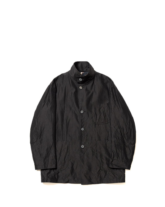 Dark Brown Wool Silk Hunting Jacket