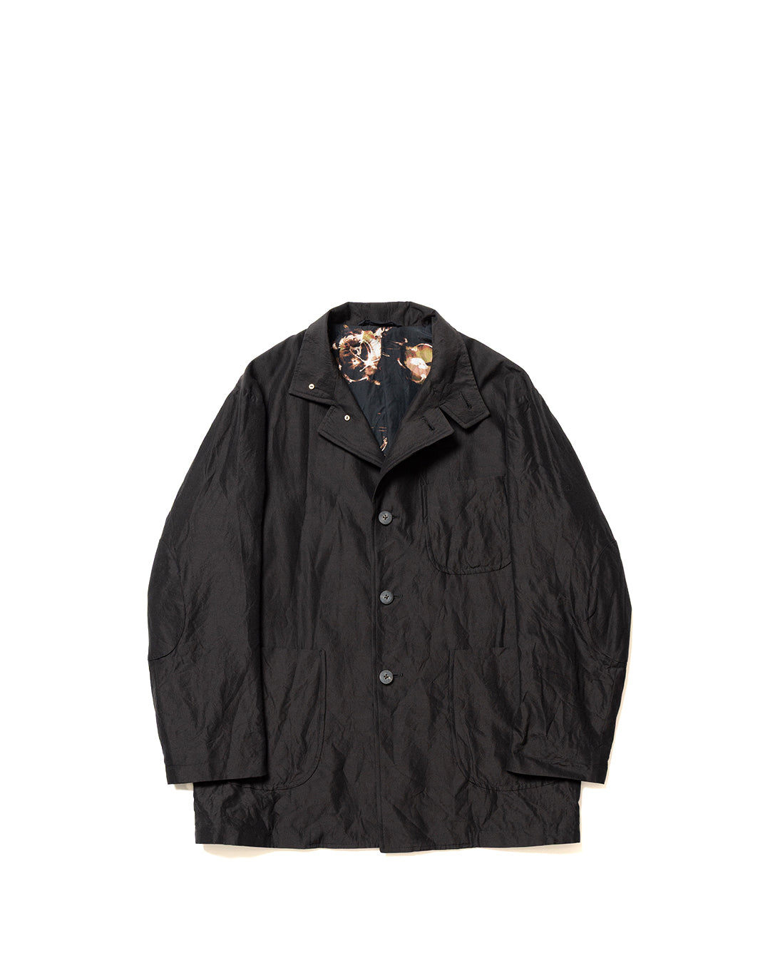 Dark Brown Wool Silk Hunting Jacket