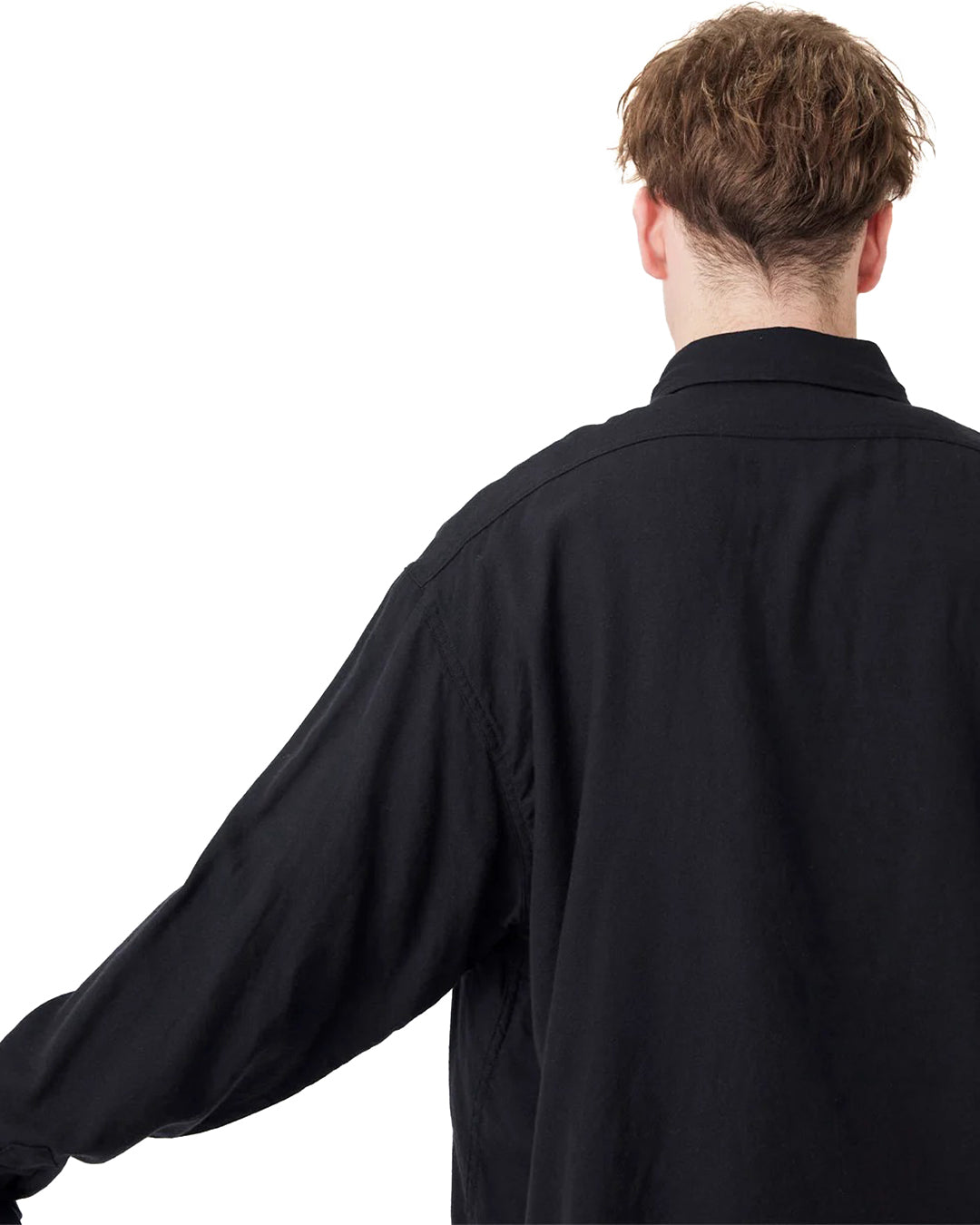 Black Wool CPO Shirt
