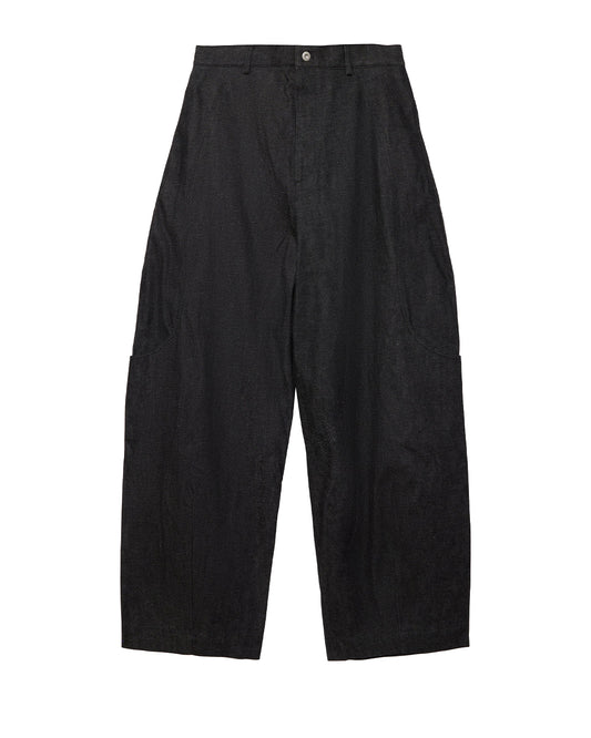 Raw Black Denim Malay Trousers