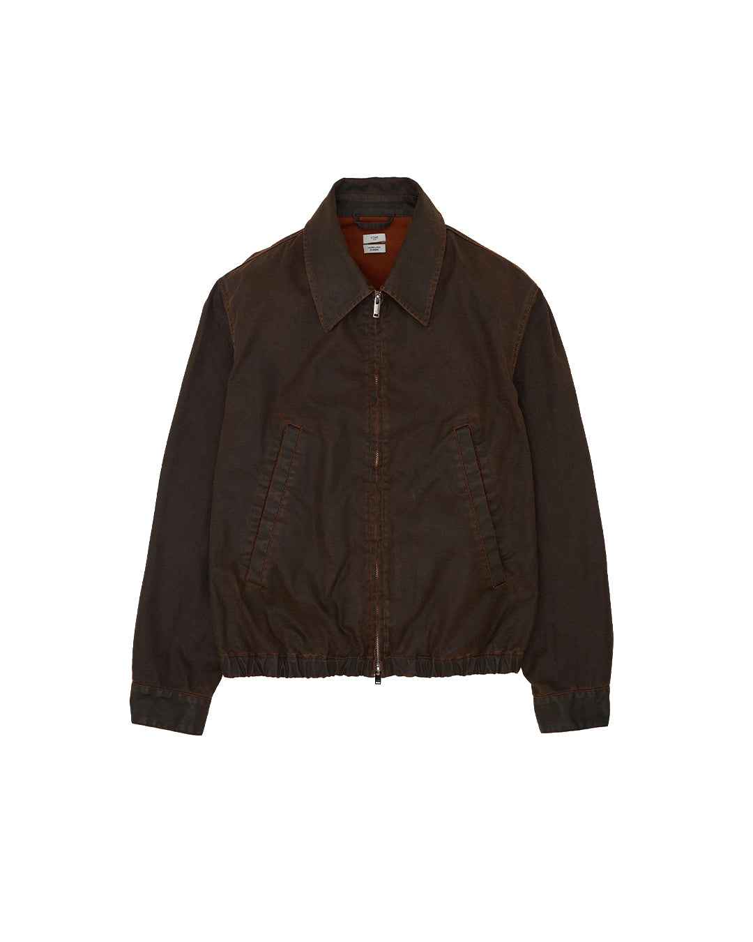Brown Coated Cotton Drizzler Jacket