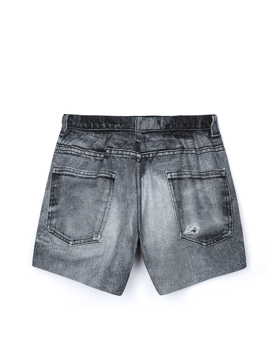 Black Denim AmbientWarp 5" Unlined Shorts