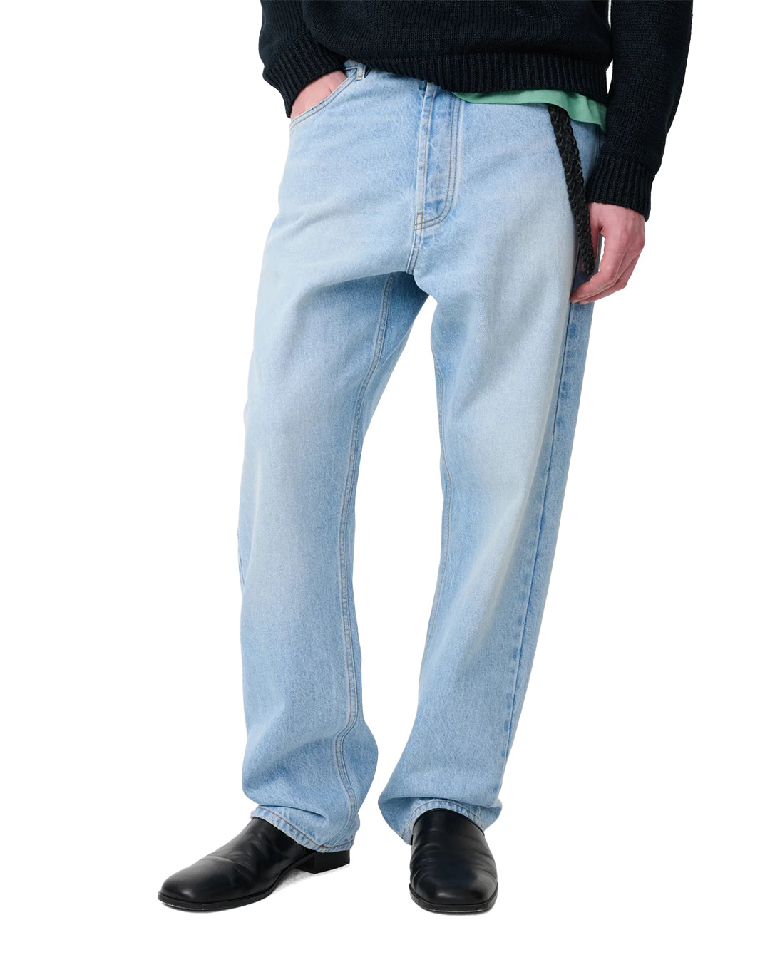 Bleached Wash 14OZ Denim Riso 90's Jean