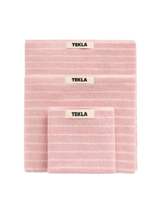 Shaded Pink Stripes Terry Towel