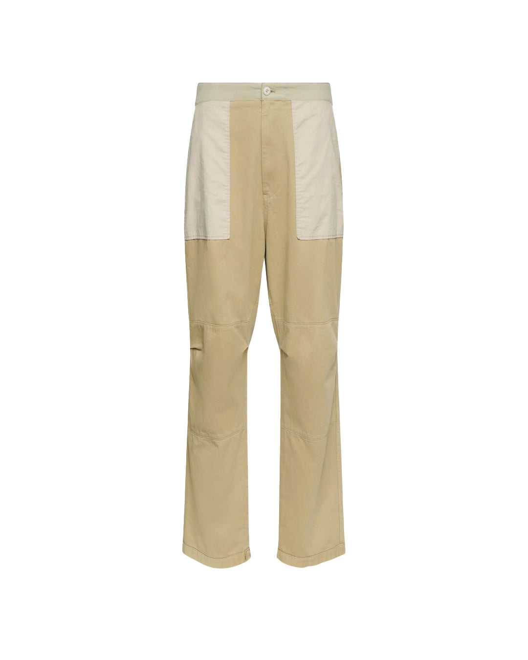 Khaki Cotton Twill Pants