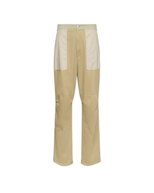 Khaki Cotton Twill Pants