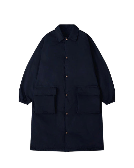 Navy Polyester Utility Car Coat