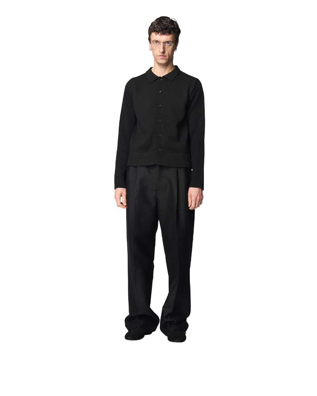 Black Wool Turrell Cardigan