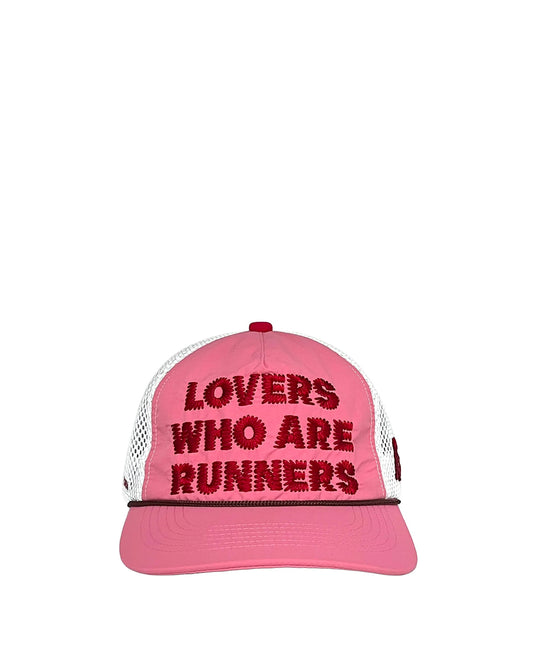 Pink "LOVERS WHO ARE RUNNERS" Trucker Hat