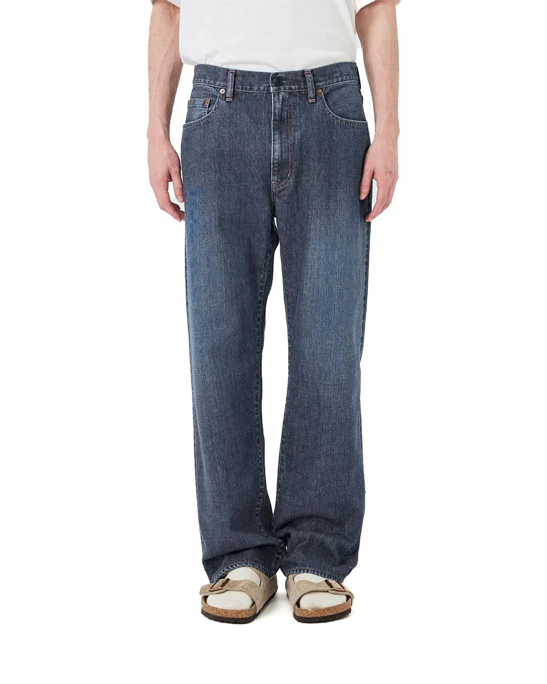 Vintage Indigo Selvage Denim Straight Pants