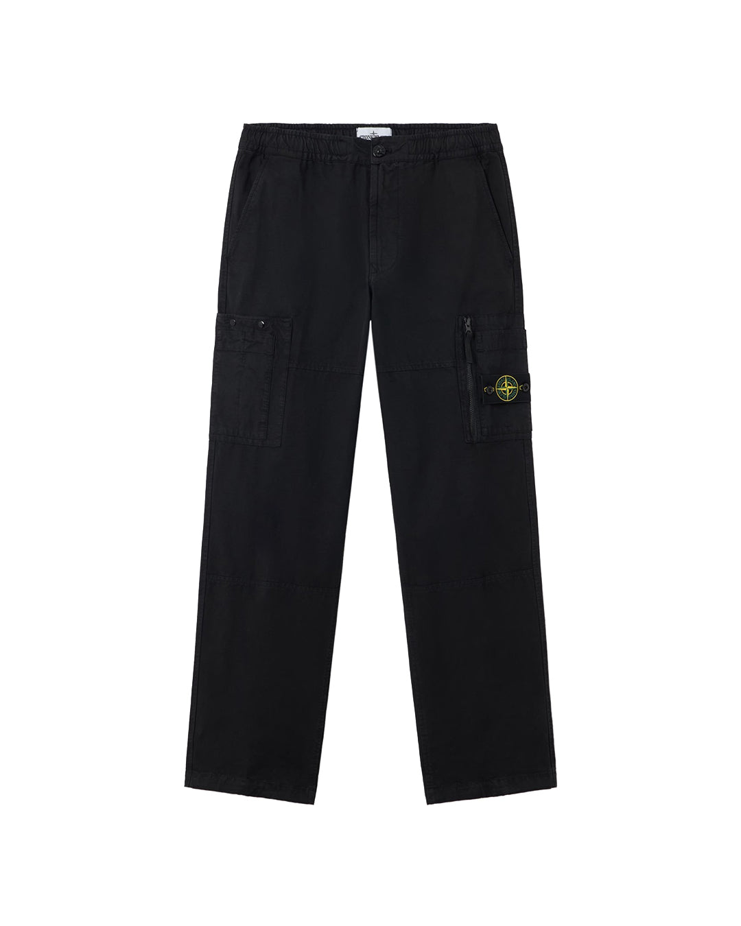 Black Cotton Ripstop Cargo Pants